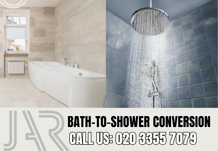 Bath to Shower Conversion by Ealing Bathroom Fitters