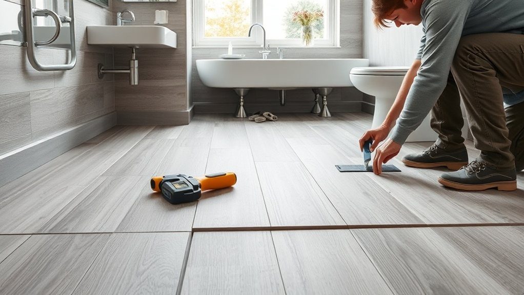 Bathroom Flooring Installation in Ealing